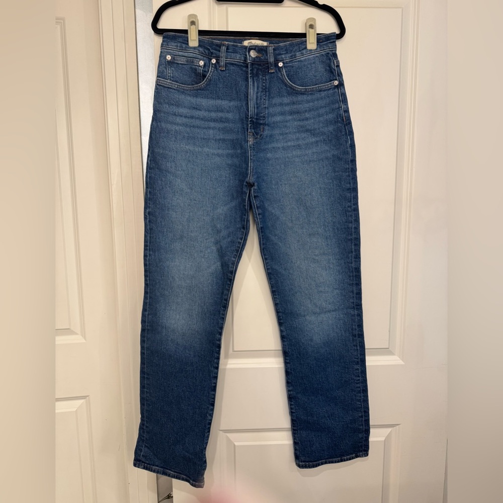 Madewell Women's Straight Jeans in Deep Blue